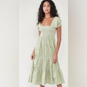 OPT like new- worn once green gingham dress